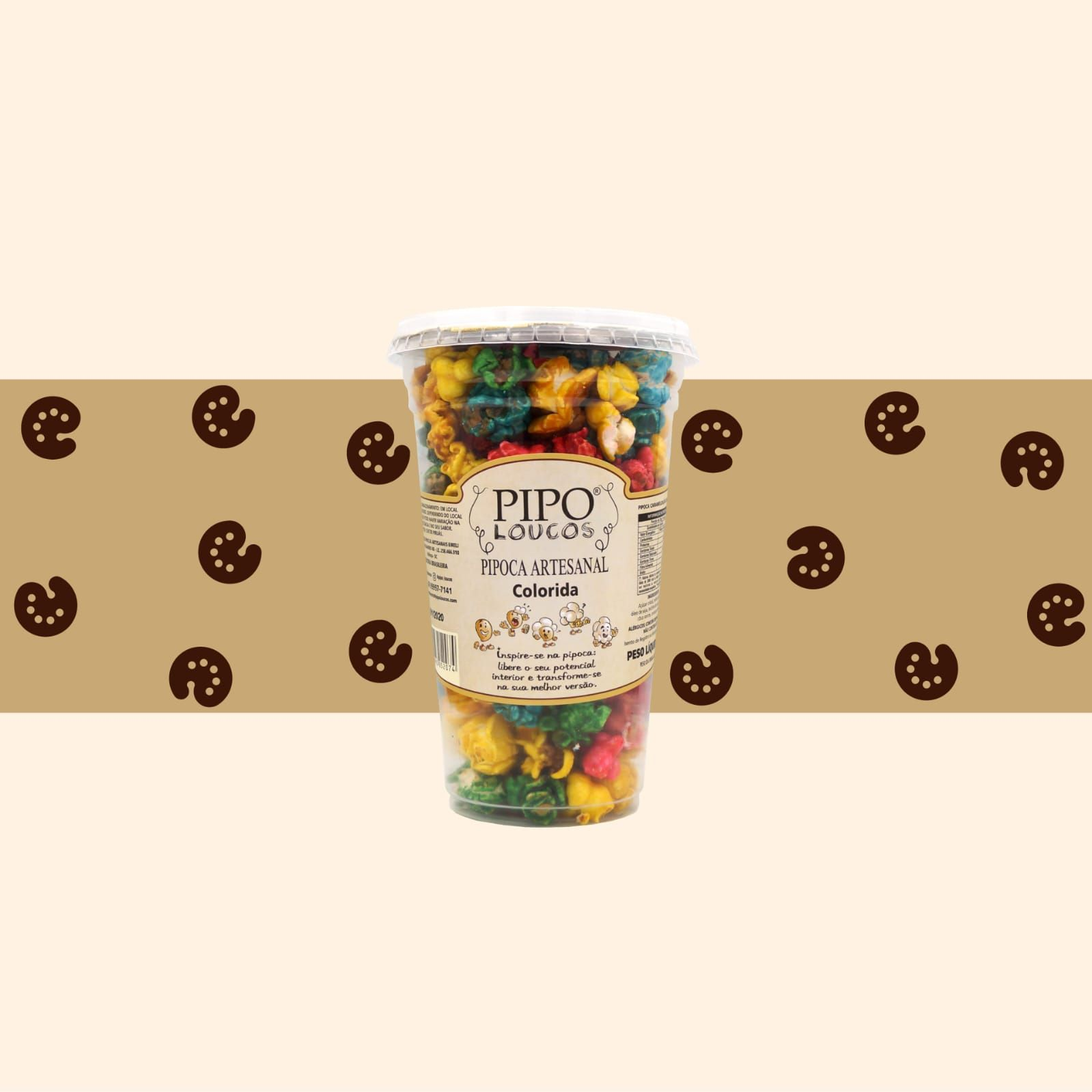 Pipoca artesanal sabor Chocolate ao Leite